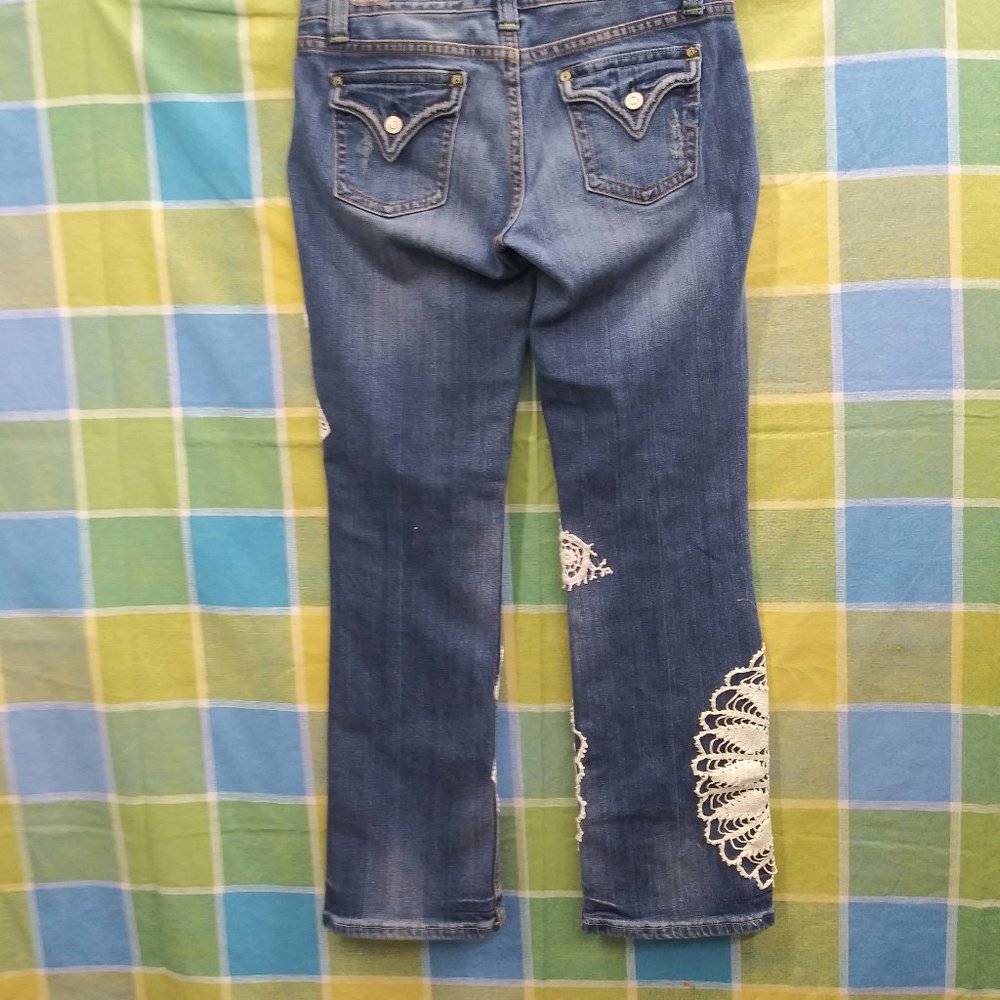 2410 Jeaniemade Size 9j Vigoss Upcycled Stretch Jeans - Picture 5 of 6